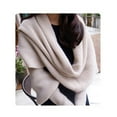 thumbnail image 4 of ziyahi Châle de Randonnée d'Hiver pour Femmes, Cache-Cœur pour Filles, Design Simple, Poncho de Fête, Cadeau d'Anniversaire, Gris Foncé, 4 of 9