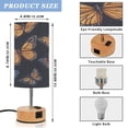 thumbnail image 2 of Touch-Control 3-Color Desk Lamp with Plug – Energy-Saving LED + 3 Simultaneous Charging Ports Yellow Blue Butterfly, 2 of 8