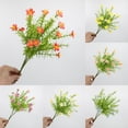 thumbnail image 6 of Artificial Flowers UV Resistant Fake Daisy Flowers for Indoor Outdoor Wedding Table Centerpiece Vase Decoration, Fake Wildflowers with Stems Faux Greenery Shrubs Plants, 1Pc(Yellow,13.7x2"), 6 of 9
