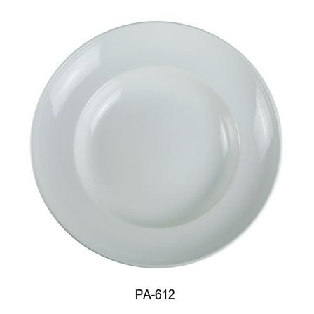 Porcelain Dessert Plate, Super White - 12 in. - Pack of 12