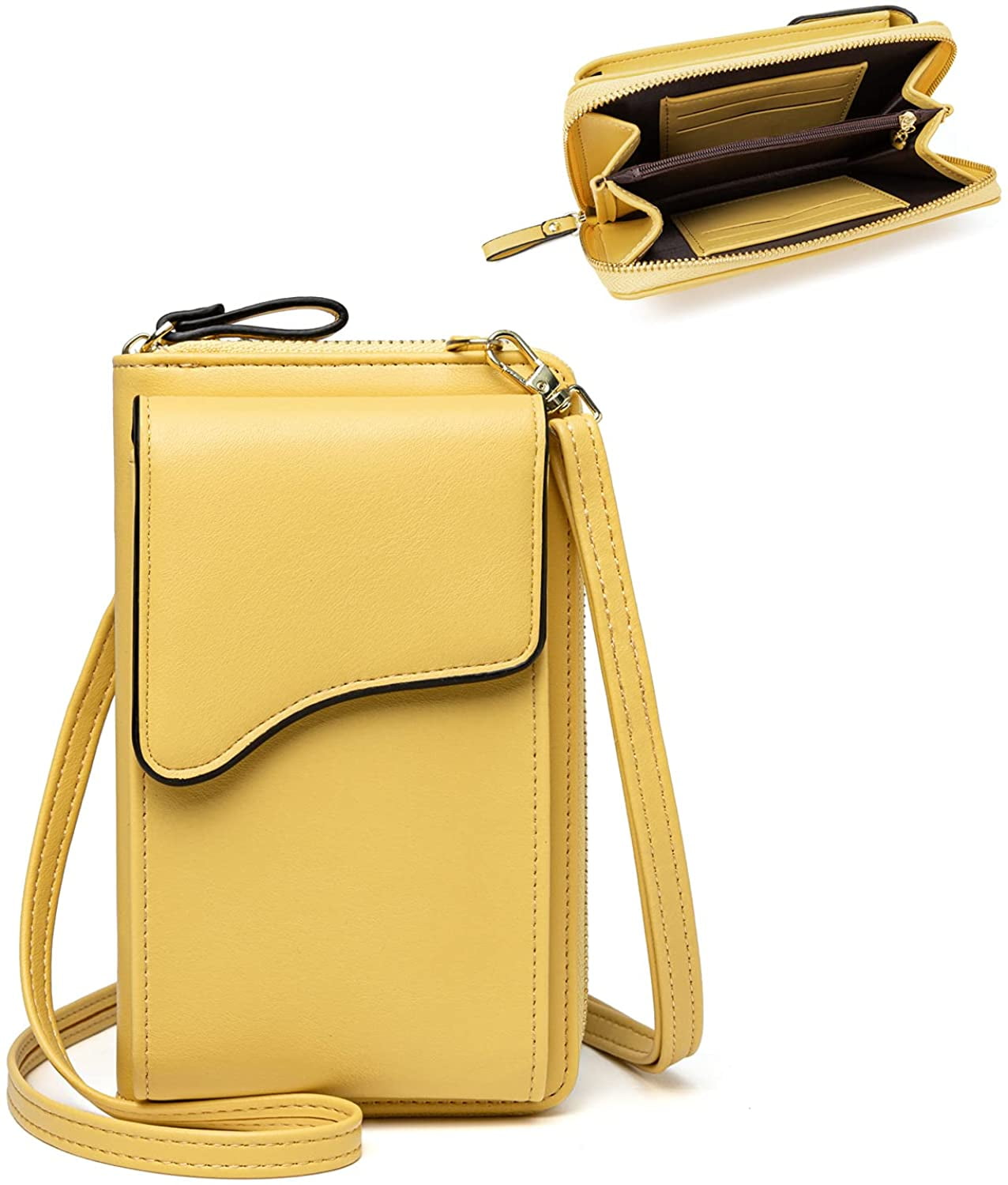 Small Leather Shoulder Bag, Crossbody Bag CellPhone Wallet Purse  Lightweight Crossbody Handbags for Women