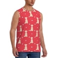 thumbnail image 2 of Uemuo Labrador Retriever Dog Pattern Men's Sleeveless T-Shirt,Muscle Athletic Tank Top, Moisture-wicking Quick-dry Breathable Classic Tee Top for Gym Run Outdoor Sports-Large, 2 of 8