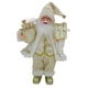 thumbnail image 5 of Bearachild Muñeco de nieve festivo, muñeco de Papá Noel, adorno, decoración, interior, escritorio, estatua, decoración, acento con temática Kits de decoración para fiestas beige dorado 17x30cm, 5 of 6