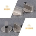 thumbnail image 3 of Universal Metal Replacement Knobs for Gas Stove and Oven Durable Silver 6mm Size Fits Most Models, 3 of 8