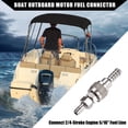 thumbnail image 3 of Conector de Combustible Unique Bargains Para Barco Macho y Hembra 5/16 1 Juego, 3 of 7