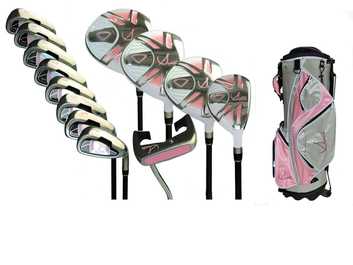Sephlin Elite Signature Womens Right Hand 13 Pieces Golf Clubs Set and Golf Bag
