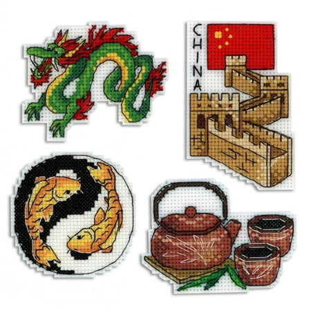 UPC: 4627128734561 | Counted Cross Stitch Kit Plastic Canvas China Magnets P-335 / SR-335 Needlework MP Studia
