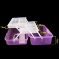 thumbnail image 4 of Coofit Art Toolbox Creative Fashion 3-layer Plastic Art Supply Box Painting Case, 4 of 4