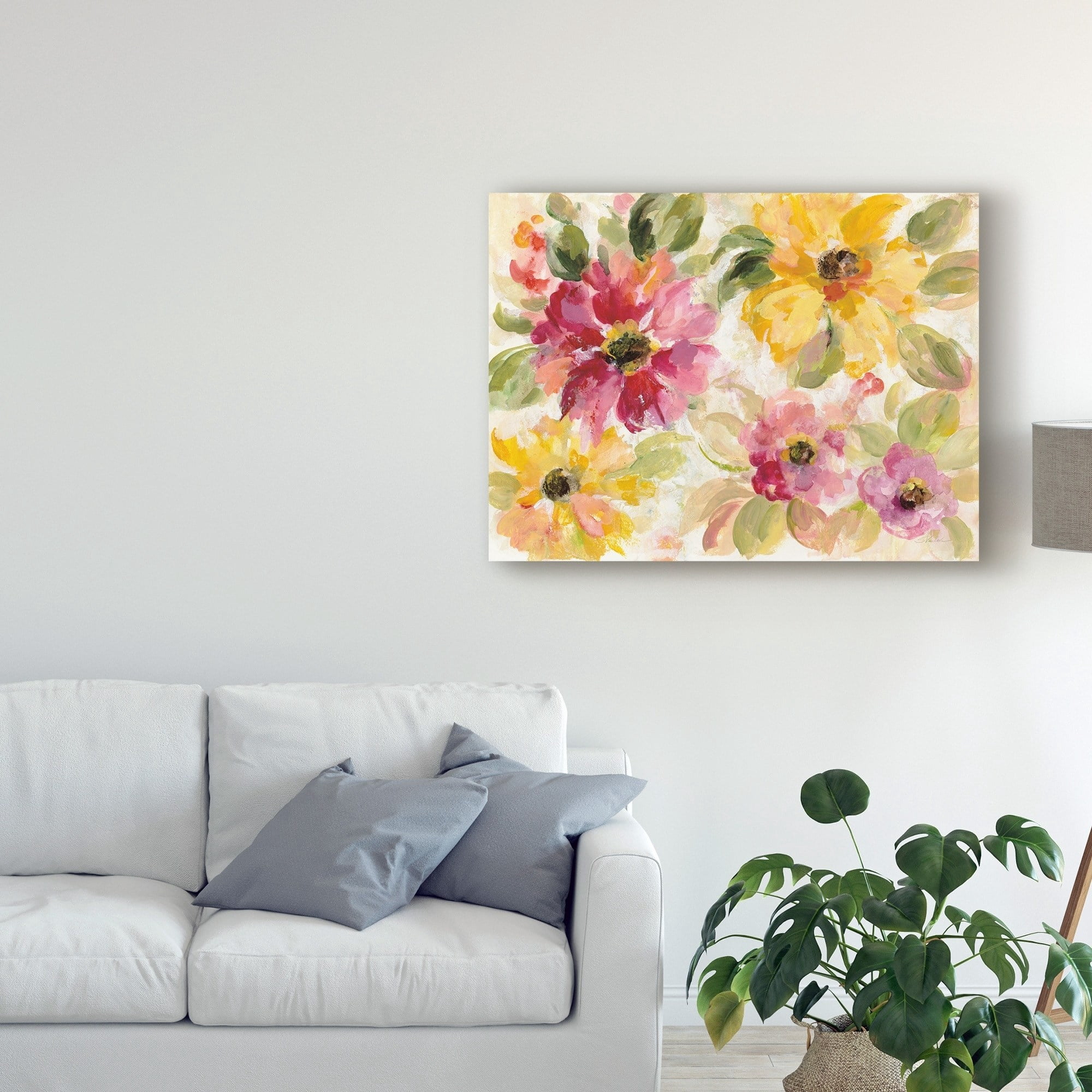 Trademark Fine Art 'Floral Radiance' Canvas Art by Silvia Vassileva