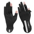 thumbnail image 2 of A pair Women Ice silk Fingerless Cycling Gloves Thin Long Touch screen gloves Black, 2 of 9