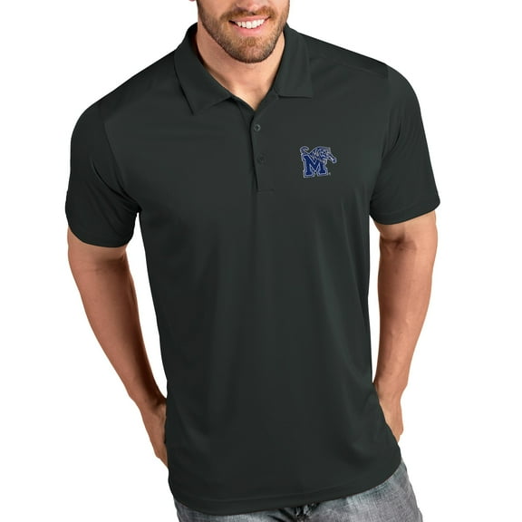 Memphis Tigers Antigua Tribute Polo - Charcoal
