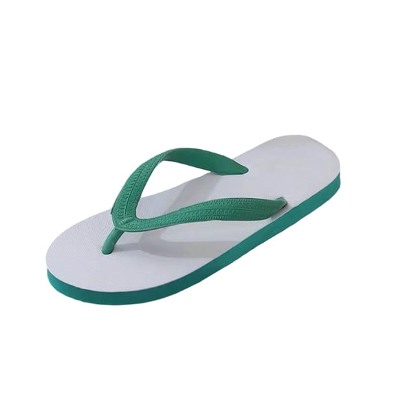 Army Green Unisex Flat Thong Sandals Casual Fashion Comfortable Non Slip Rubber Beach Indoor Outdoor For Spring Summer Season Size 35