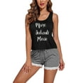 thumbnail image 3 of Ekouaer Women's Sleeveless Tank Top & Shorts Lounge Sets with Lace Hem, 3 of 7