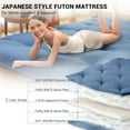 thumbnail image 4 of Home Bedroom Japanese Floor Mattress, Futon Mattress, Roll Up Mattress for Floor Tatami Mat, Sleeping Mat Camping Mattress Pad for Dormitory Guest Room, 4 of 7