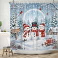 thumbnail image 5 of Tchckioa Waterproof Shower Curtain for Batnroom,Winter Christmas Curtain Decor,60x72 Inch, 5 of 6