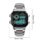 thumbnail image 4 of Reloj de pulsera deportivo con alarma a prueba de agua de 50 m con retroiluminación LED Reloj de pulsera de doble hora, 4 of 8