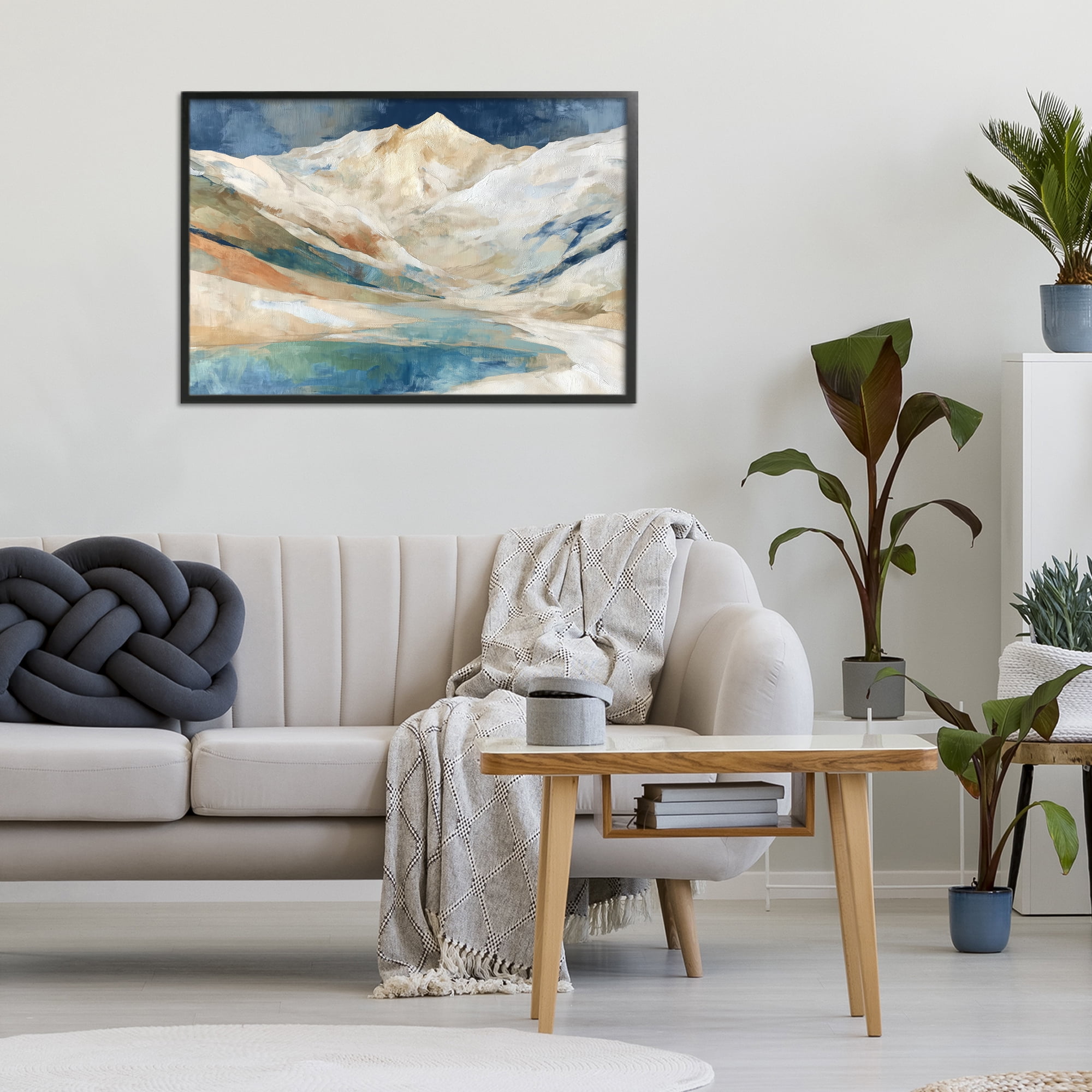 Stupell Industries Glacial Valley in Alaska Range Black Framed Giclee Art, design by Chromatic Storm Studio