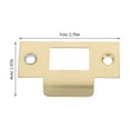 thumbnail image 2 of ETHZZLE 4Pcs Golden Stainless Steel Door Strike Plates T-Shape Latch Plate for Interior Door Security, 2 of 6