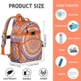 thumbnail image 2 of Mandala Cosmic Spiritual Spirituality School Backpack Adjustable Padded Straps Chest Strap Large Capacity Water-Resistant Backpack, 2 of 6