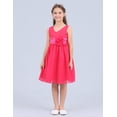 thumbnail image 2 of MSemis Girls Flower Wedding Pageant Bridesmaid Dress Ball Gown Rose 8, 2 of 6