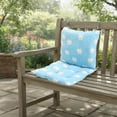 thumbnail image 5 of Outdoor Chair Cushion Set, High Back Porch Rocking Chair Pad with Ties, 16x32 Inch All-Weather Multicolor, 5 of 5