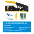 thumbnail image 1 of Pinces Multifonctionnelles pour Réseau Outil de Serrage CAT5 CAT6 CAT7 RJ45 Passage Tout-en-un pour Rj11 R12 RJ45 PRO, 1 of 6