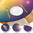 thumbnail image 4 of Colorful Tie Dye Nebula Pattern Round Fitted Tablecloth with Elastic Edge,Dining Table Cover Waterproof,Outdoor Round Tablecloth for Camping,Dining,Indoor and Outdoor, 4 of 7