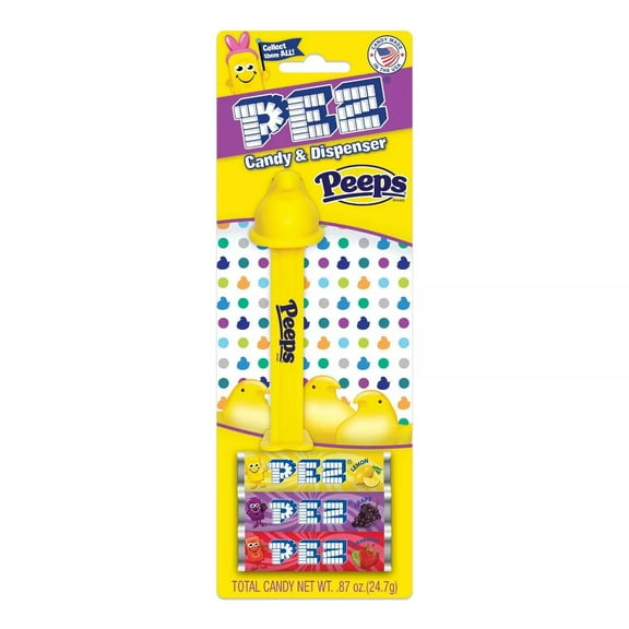 Pez Peeps Easter Candy Dispenser – Yellow Easter Chick with 3 Candy Refills