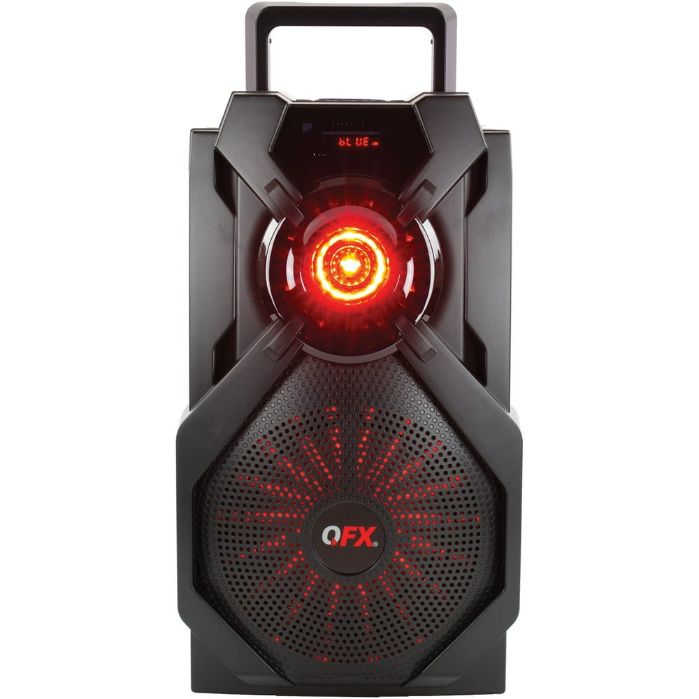 QFX PBX6 6Inch Portable Rechargeable Bluetooth Party Speaker with App