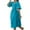 Sky Blue, variant on ZQUUVOU Womens Dresses Casual Ruffle Short Sleeves Waist Elastic V-Neck Wedding Guest A-Line Maxi Dress Green