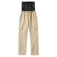 thumbnail image 2 of Kids Snow Ski Pants Waterproof Warm Winter Hiking Pants for Boys Girls Snowboard Pants with Zip Pockets Solid Color Ski Pants For Outdoor Windproof Thick Unisex Pants for 8-16Years, 2 of 3