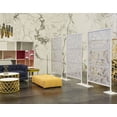 thumbnail image 3 of Laser Cut Metal Privacy Panel, Room divider, Privacy Screen, Metal Fencing, White color combo set(4'x6'), 3 of 7