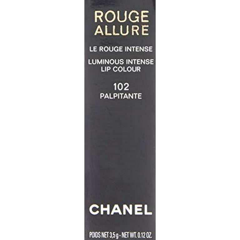 Rouge Allure Luminous Intense Lip Colour - 102 Palpitante by Chanel for  Women - 0.12 oz Lipstick 