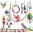 thumbnail image 1 of Juguetes para periquitos y pájaros, columpio colgante de pie, juguete para masticar, hamaca, escalera para escalar, jaula para pájaros, juguetes coloridos adecuados para periquitos, 1 of 7