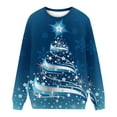 thumbnail image 4 of Pntutb Camiseta de manga larga con cuello redondo y estampado navideño para mujer Pntutb Pntutb-3210, 4 of 4