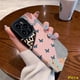 thumbnail image 1 of Funda De Teléfono Retro Butterfly Leopard Bling Contrast Stitching Compatible Con iPhone 11 XR 7 8 Plus 11 12 13 14 Pro MAX X XS 7Plus Textura De Cuero De Lujo A Prueba De Golpes Suave Tpu Cubierta, 1 of 3