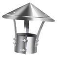 thumbnail image 4 of Tapa cónica para chimenea, protector de chimenea de acero inoxidable, accesorio resistente a la intemperie, tubo de a prueba de viento, tapa pa Estilo B, 4 of 9