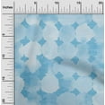 thumbnail image 2 of oneOone Cotton Cambric Light Blue Fabric Geometric Watercolor Polka Fabric For Sewing Printed Craft Fabric By The Yard 56 Inch Wide, 2 of 4