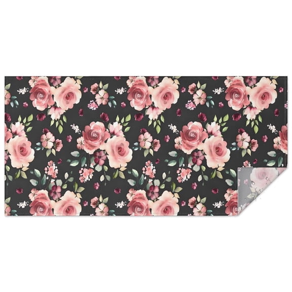 Pioneer Flower Floral Print Pattern Rectangle Tablecloth 60"x120",Waterproof Polyester Rectangle Table Cloth, Wipeable Spillproof Polyester Tablecloth for Dining, Camping, Indoor and Outdoor