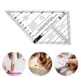 thumbnail image 5 of Regla de acolchado triangular de 90 grados YONGSHENG antideslizante transparente portátil 45 cm, 5 of 5