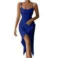 thumbnail image 2 of Royisotas Womens Dresses Maxi Casual Satin Silk Fashion Dress for Women Sleeveless, 2 of 7