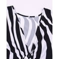 thumbnail image 7 of Alsol Lamesa Women's Summer Swimsuit Cover Ups Zebra Stripes Beach Dresses Bikini Bathing Suit Cover Up Plus Size Kimono Kaftan Dress, 7 of 7
