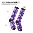 thumbnail image 4 of Sikiie Skull rainbow color 1 Pairs Compression Socks for Men and Women 15-20 mmHg Running Support Socks, 4 of 7