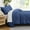 Dark Blue, variant on Southshore Fine Living, Inc. Pinch Pleated Pinktuck Boho Full Size Duvet Cover Bedding Set, Slate