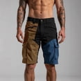 thumbnail image 2 of Purcolt Men's Hiking Cargo Shorts Color Block Quick Dry Lightweight Waterproof Work Shorts for Golf Travel Fishing Casual with 6 Pockets, 2 of 4