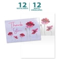 thumbnail image 5 of Tree-Free Greetings Thank You Greeting Card 12 Pack, 100% Recycled Paper, 4x6, White Floral Sympathy (TK61427), 5 of 7