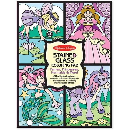 Melissa & Doug Stained Glass Coloring Pad, Fairies - Walmart.com Melissa & Doug Stained Glass Coloring Pad, Fairies - Walmart.com
