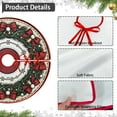 thumbnail image 3 of Wooowa 48Inch L-Size Plush Christmas Tree Skirts, Festive Party Scene Decorative Tree Base Aprons, 3 of 6