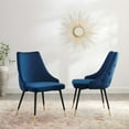 thumbnail image 7 of Modway Adorn Dining Side Chair Performance Velvet Set of 2 in Navy, 7 of 7