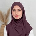 thumbnail image 6 of HXWCHs Solid Color Bubble Chiffon Scarf for Women Fashion Soft Hijab Long Scarfs Wrap Scarves Brick Red, 6 of 6